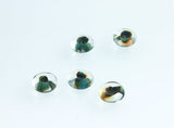 Lamp Bead Donut - 9mm Sienna Jade - pack of 5 - Unicorne Beads - Craft de Ville