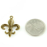 Fleur de Lis Pendant - Antique Bronze - Craft De Ville - Craft de Ville