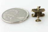 Small Plane Charm - Antique Bronze - Craft De Ville - Craft de Ville