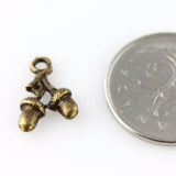 Acorn Charm - Antique Bronze - Craft De Ville - Craft de Ville