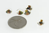 Lamp Bead Donut - 9mm Aquamarine - pack of 5 - Unicorne Beads - Craft de Ville