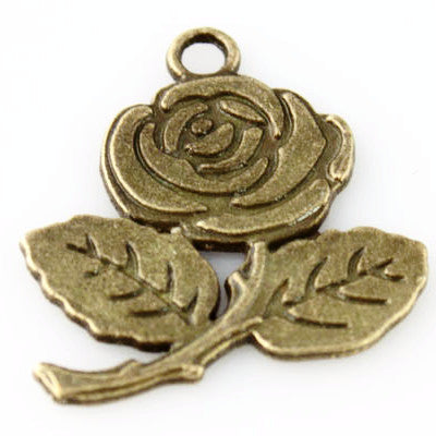 Rose Charm - Vintage Bronze - Craft De Ville - Craft de Ville