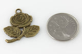 Rose Charm - Vintage Bronze - Craft De Ville - Craft de Ville