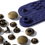 Anorak Snaps & Tools Kit - 15Mm Antique Brass