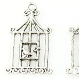 Birdcage Pendant - Antique Silver - Craft De Ville - Craft de Ville