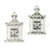 Birdcage Pendant - Antique Silver - Craft De Ville - Craft de Ville