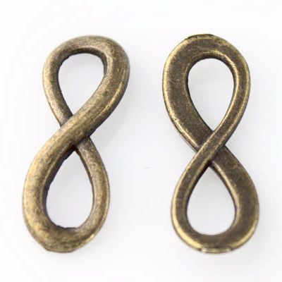 Infinity Shape Link or Charm - Antique Bronze - Craft De Ville - Craft de Ville