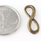 Infinity Shape Link or Charm - Antique Bronze - Craft De Ville - Craft de Ville