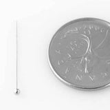 Ball Head Pins - Rhodium Plate - 25mm - Craft De Ville - Craft de Ville