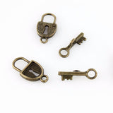 Lock and Key Toggle Clasp - Antique Bronze - Craft De Ville - Craft de Ville