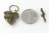 Leaf Shape Toggle Clasp - Antique Bronze - Craft De Ville - Craft de Ville