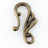 Art Deco Hook and Eye Clasp - Antique Bronze - Craft De Ville - Craft de Ville