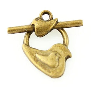 Bird Toggle Clasp - Antique Bronze - Craft De Ville - Craft de Ville