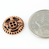 Gears Button - Antique Copper - 5/8" (16mm) - Craft De Ville - Craft de Ville