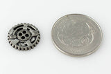 Gears Button - Antique Silver - 5/8" (16mm) - Craft De Ville - Craft de Ville