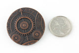 Mechanism Button - Antique Copper - 1 5/8" (41mm) - Craft De Ville - Craft de Ville