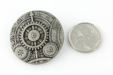 Mechanism Button - Antique Silver - 1 5/8" (41mm) - Craft De Ville - Craft de Ville