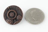 Mechanism Button - Antique Copper - 7/8" (22mm) - Craft De Ville - Craft de Ville