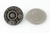 Mechanism Button - Antique Silver - 7/8" (22mm) - Craft De Ville - Craft de Ville