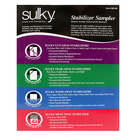 Sulky Stabilizer Sample Pk - Sulky - Craft de Ville