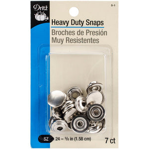 Heavy Duty Snaps - 5/8" - 7 pack - Dritz - Craft de Ville