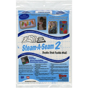 Steam-A-Seam 2 - 9 X 12 5 Sheets Interfacing & Stabilizers