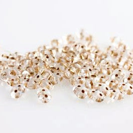 Superduo 2 Hole Seedbead - Bronze Lined Crystal - 2.5X5mm - Matubo - Craft de Ville