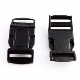 Paracord Buckles - Black - 20mm - Pepperell - Craft de Ville