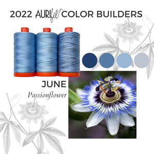 Preorder June - Aurifil 50Wt Color Builders Passionflower Cotton Thread