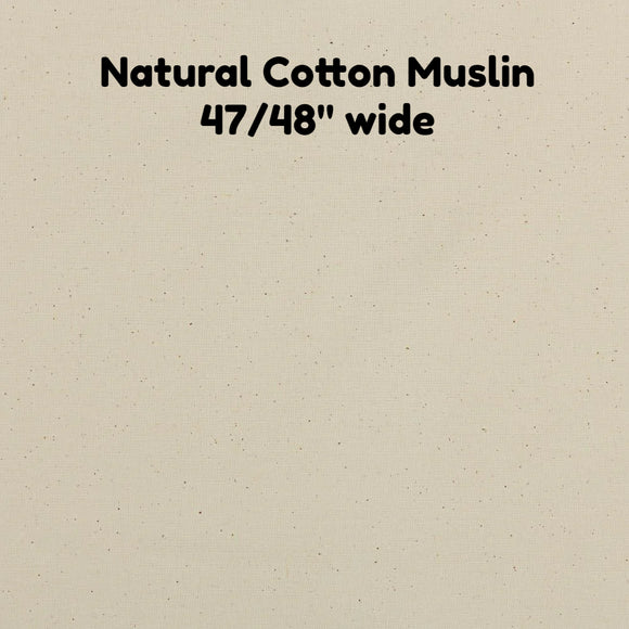 Natural Cotton Muslin - 47/48 Wide