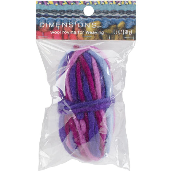 Variegated Pencil Roving for Weaving - 1.05oz - Dimensions - Craft de Ville