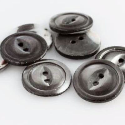 Vintage Mother of Pearl Button - Grey - 36 line - Craft De Ville - Craft de Ville