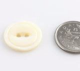 Vintage Mother of Pearl Button - Natural - 36 line - Craft De Ville - Craft de Ville