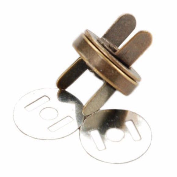 Magnetic Snap - 14mm - Antique Brass - Sunbelt Fasteners - Craft de Ville