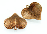 Classic Nouveau Leaf - Artisan Copper - 17x16mm - Vintaj - Craft de Ville