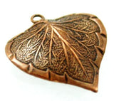 Classic Nouveau Leaf - Artisan Copper - 17x16mm - Vintaj - Craft de Ville