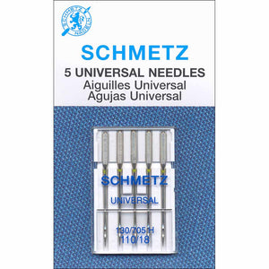 Aiguilles universelles Schmetz - 110/18 - paquet de 5