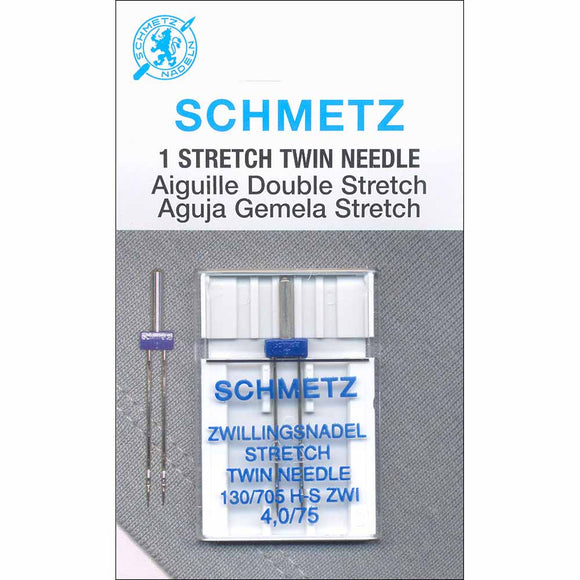 Schmetz Stretch Needles - Twin 4.0Mm 75/11