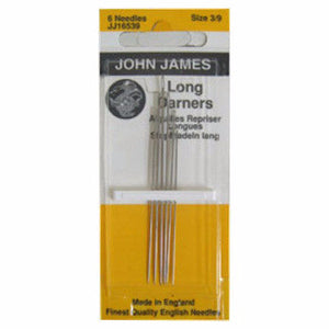 Long Darners - size 3 & 9 - 6 pack - John James - Craft de Ville