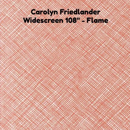 Carolyn Friedlander - Widescreen 108 Flame Fabric