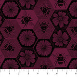 PREORDER MARCH - Anna Maria Textiles - Indelible Ink - Busy in Mulberry