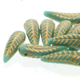 Feather Beads - 5mm x 17mm - Preciosa - Craft de Ville