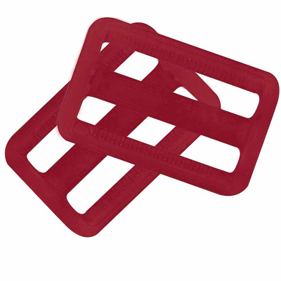 Strap Adjuster - 1 (25Mm) Translucent Red Plastic Craft Fasteners & Closures