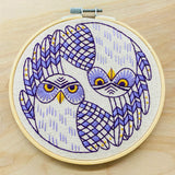 Hook Line & Tinker - Burrowing Owls Complete Embroidery Kit Kits