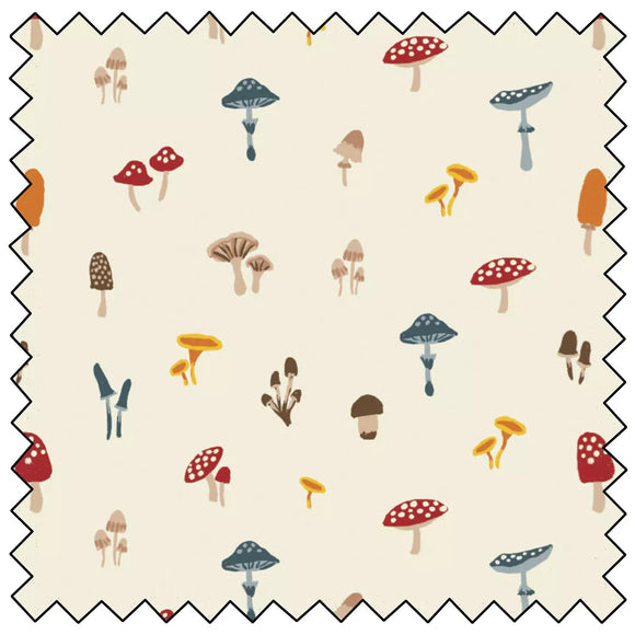 Sweater Weather - Toadstools In Cream Fabric