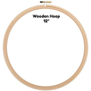 Wooden Hoop - 12" - Edmunds - Craft de Ville