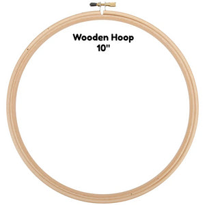 Wooden Hoop - 10" - Edmunds - Craft de Ville