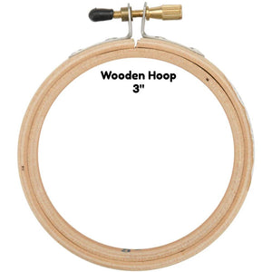 Wooden Hoop - 3" - Edmunds - Craft de Ville