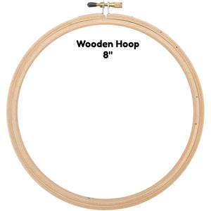 Wooden Hoop - 8" - Edmunds - Craft de Ville