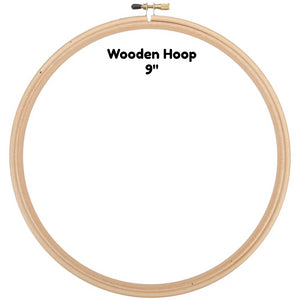 Wooden Hoop - 9" - Edmunds - Craft de Ville